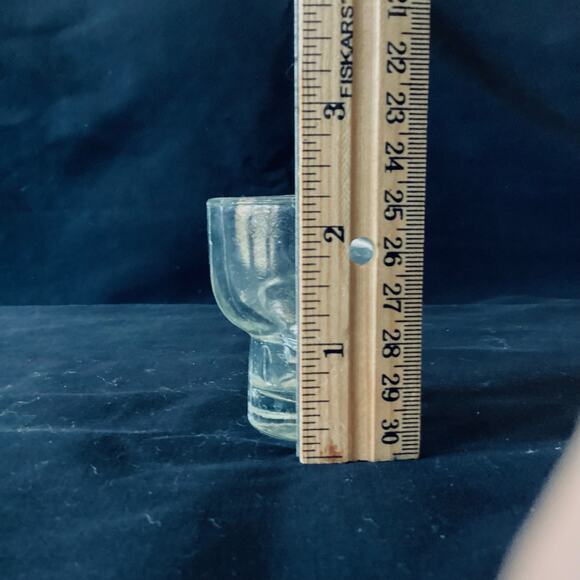 Clear Glass Skull Shaped Shot Glass - Picture 3 of 4